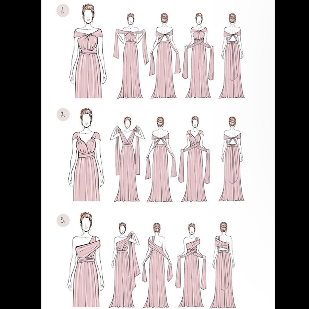 Peach Cream Infinity Dress - Picture 12 of 16